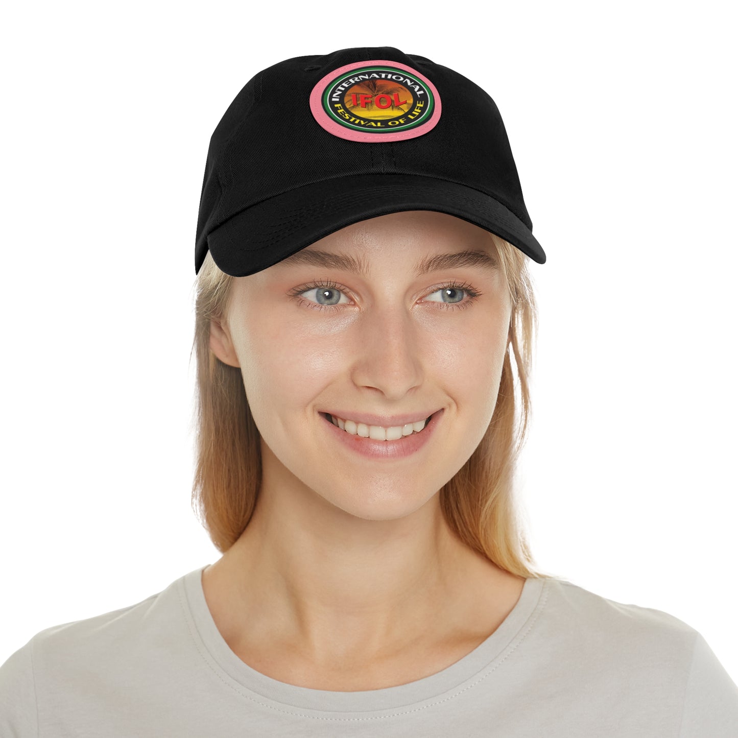 Festival of Life  Hat with Leather Patch (Round)