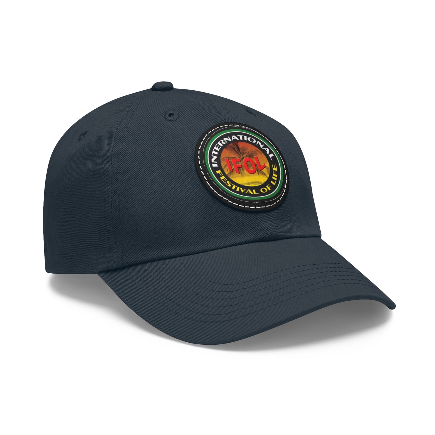 Festival of Life  Hat with Leather Patch (Round)