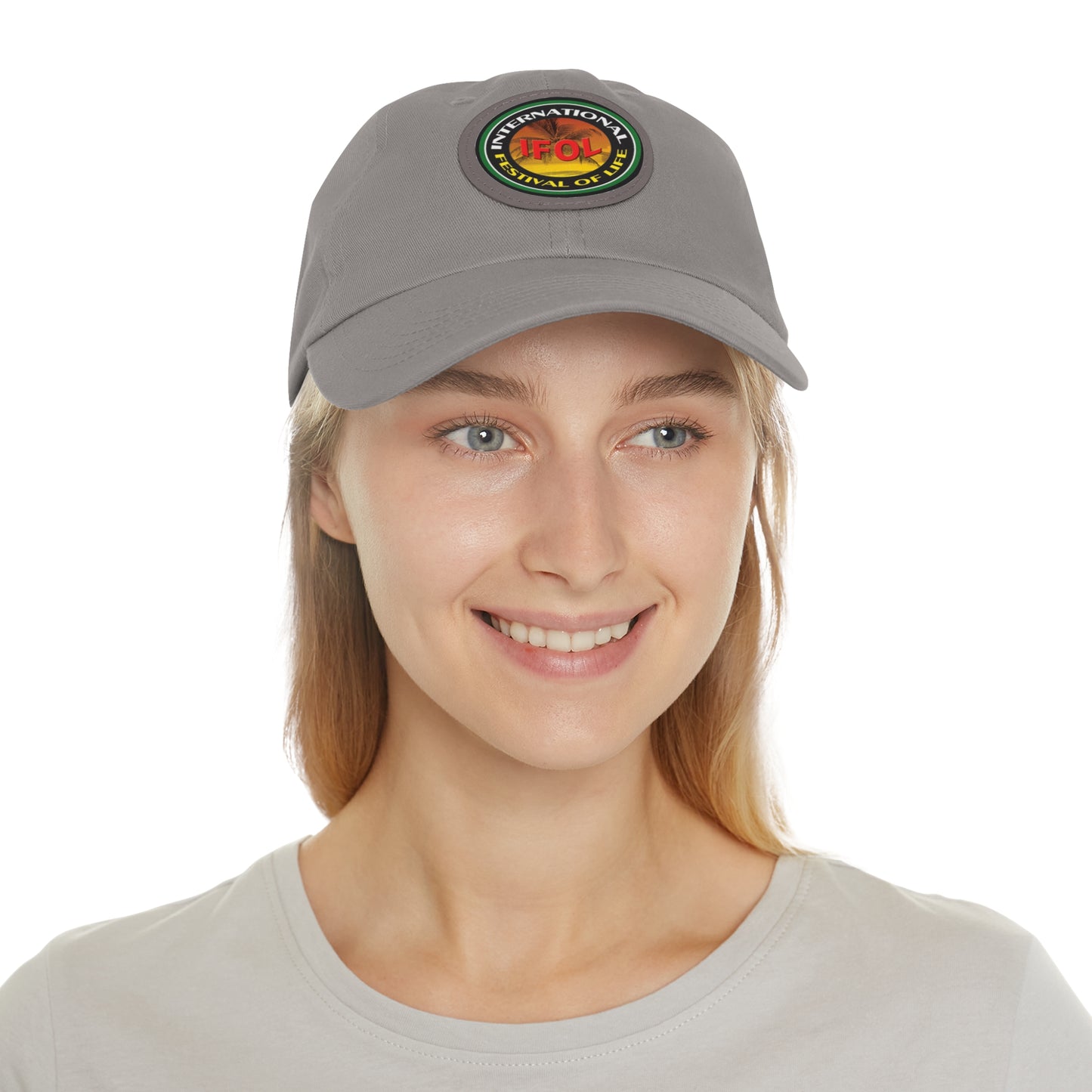 Festival of Life  Hat with Leather Patch (Round)